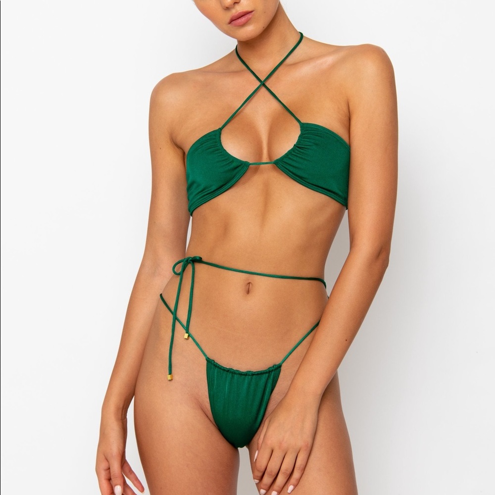 Sommer Swim Bikini Set Xena Emerald Bottoms Top